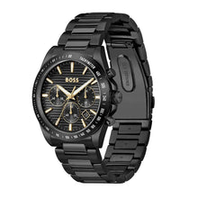 Load image into Gallery viewer, Hugo Boss Strike Chronograph Black Dial Black Steel Strap Watch for Men - 1514291