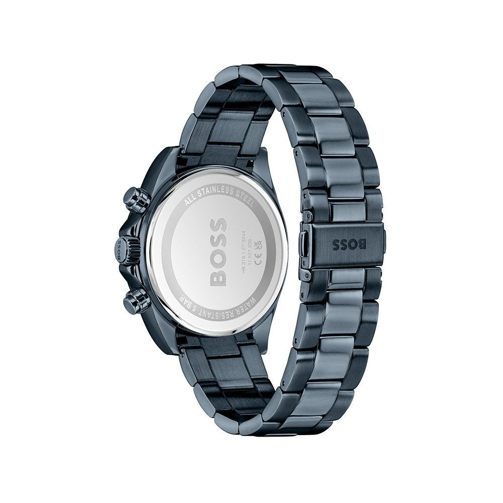 Hugo Boss Hero 2.0 Chronograph Blue Dial Blue Steel Strap Watch for Men - 1514270