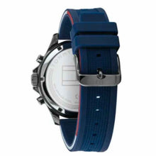 Load image into Gallery viewer, Tommy Hilfiger Bank Blue Dial Blue Rubber Strap Watch for Men - 1791721