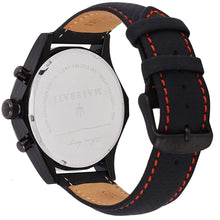 Load image into Gallery viewer, Maserati Circuito Black Dial Black Leather Strap Watch For Men - R8871627004