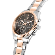 Load image into Gallery viewer, Maserati Competizione Analog Black Dial Two Tone Stainless Steel Strap Watch For Men - R8853100020