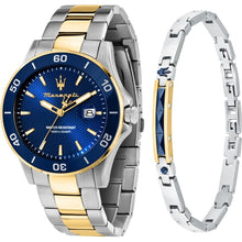 Load image into Gallery viewer, Maserati Competizione Automatic Blue Dial Two Tone Steel Strap Watch For Men - R8823100001