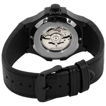 Load image into Gallery viewer, Maserati Potenza Automatic Black Dial Black Leather Strap Watch For Men - R8821108036