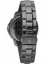 Load image into Gallery viewer, Maserati Successo Chronograph Blue Dial Black Steel Strap Watch For Men - R8873621005