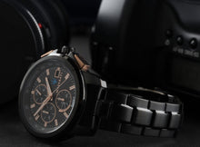Load image into Gallery viewer, Maserati Successo Solar Black Dial Grey Steel Strap Watch For Men - R8873645001