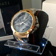 Load image into Gallery viewer, Maserati Ingegno Chronograph Blue Dial Two Tone Steel Strap Watch for Men - R8873619002