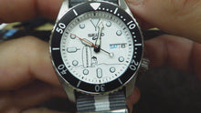 Load image into Gallery viewer, Seiko 5 Sports x Peanuts Surfboard Snoopy Limited Edition White Dial Two Tone NATO Strap Watch For Men - SRPK25K1