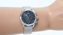 Load image into Gallery viewer, Tissot PR 100 Chronograph Black Dial Silver Mesh Bracelet Watch For Men - T101.417.11.051.01