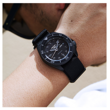 Load image into Gallery viewer, Seiko 5 Sports Automatic Black Dial Black NATO Strap Watch For Men - SRPD79K1