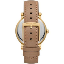 Load image into Gallery viewer, Michael Kors Corey Analog Gold Dial Brown Leather Strap Watch for Women - MK2986