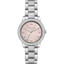 Load image into Gallery viewer, Michael Kors Tibby Multifunction Crystals Pink Dial Silver Steel Strap Watch for Women - MK4686