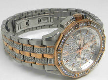 Load image into Gallery viewer, Bulova Octova Crystal Silver Dial Two Tone Steel Strap Watch for Men - 98C133