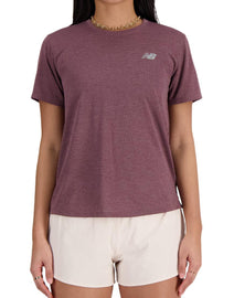 Women's Athletics Tee :Licorice Heather