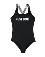 Load image into Gallery viewer, Girls' Crossback 1Piece Swimsuit :Black