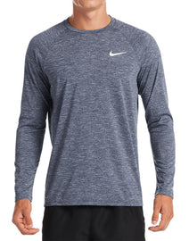 Men's Hydroguard Swim Shirt :Midnight Navy