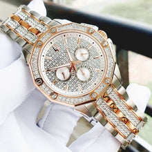 Load image into Gallery viewer, Bulova Octova Crystal Silver Dial Two Tone Steel Strap Watch for Men - 98C133