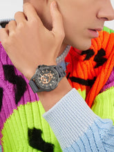 Load image into Gallery viewer, Philipp Plein The Skull Grey Dial Grey Silicone Strap Watch For Men- PWAAA2324