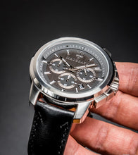 Load image into Gallery viewer, Maserati Successo 44mm Grey Dial Black Leather Strap Watch For Men - R8871621006
