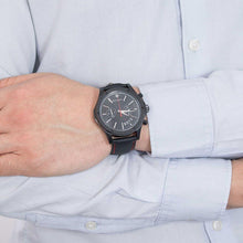 Load image into Gallery viewer, Maserati Circuito Black Dial Black Leather Strap Watch For Men - R8871627004