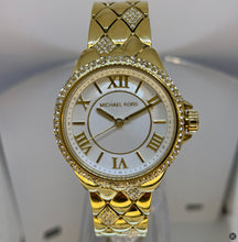 Load image into Gallery viewer, Michael Kors Camile Analog White Dial Gold Steel Strap Watch for Women - MK4801