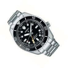 Load image into Gallery viewer, Seiko Prosprex Dark Depths GMT Automatic Black Dial Silver Steel Strap Watch For Men - SPB383J1