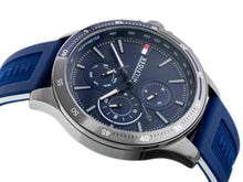 Load image into Gallery viewer, Tommy Hilfiger Bank Blue Dial Blue Rubber Strap Watch for Men - 1791721