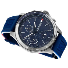 Load image into Gallery viewer, Tommy Hilfiger Bank Blue Dial Blue Rubber Strap Watch for Men - 1791721