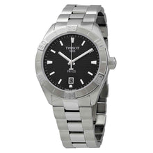 Load image into Gallery viewer, Tissot PR 100 Sport Quartz Black Dial Silver Steel Strap Watch For Men - T101.610.11.051.00