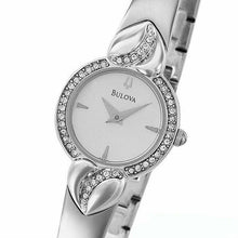 Load image into Gallery viewer, Bulova Crystal Pendant Silver Dial Silver Steel Strap Watch for Women - 96X111