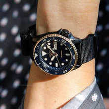 Load image into Gallery viewer, Seiko 5 Sports Automatic Blue Dial Black NATO Strap Watch for Men - SBSA098