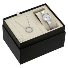 Load image into Gallery viewer, Bulova Crystal Pendant Silver Dial Silver Steel Strap Watch for Women - 96X111