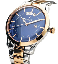 Load image into Gallery viewer, Maserati Tradizione Blue Dial Two Tone Steel Strap Watch For Men - R8853125001