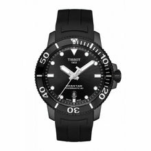 Load image into Gallery viewer, Tissot Seastar 1000 Powermatic 80 Black Dial Black Rubber Strap Watch For Men - T120.407.37.051.00