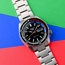 Load image into Gallery viewer, Seiko 5 Sports SKX Series Regatta Timer Retro Blue Dial Silver Steel Strap Watch For Men - SRPK13K1