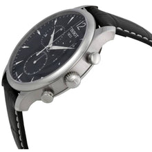 Load image into Gallery viewer, Tissot T Classic Tradition Chronograph Black Dial Black Leather Strap Watch For Men - T063.617.16.057.00