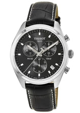 Load image into Gallery viewer, Tissot PR 100 Chronograph Black Dial Black Leather Strap Watch For Men - T101.417.16.051.00