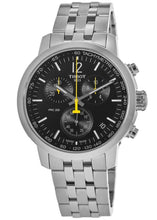 Load image into Gallery viewer, Tissot PRC 200 Chronograph Black Dial Silver Steel Strap Watch For Men - T114.417.11.057.00