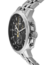 Load image into Gallery viewer, Tissot PRC 200 Chronograph Black Dial Silver Steel Strap Watch For Men - T114.417.11.057.00
