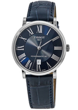 Load image into Gallery viewer, Tissot Carson Premium Powermatic 80 Blue Dial Blue Leather Strap Watch For Men - T122.407.16.043.00