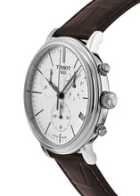 Load image into Gallery viewer, Tissot Carson Premium Chronograph White Dial Brown Leather Strap Watch For Men - T122.417.16.011.00