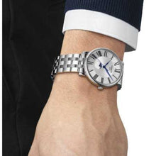 Load image into Gallery viewer, Tissot T Classic Carson Premium Powermatic 80 Silver Dial Silver Steel Strap Watch For Men - T122.407.11.033.00