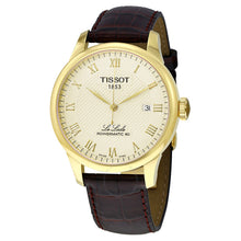 Load image into Gallery viewer, Tissot Le Locle Powermatic 80 Gold Dial Brown Leather Strap Watch For Men - T006.407.36.263.00