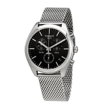 Load image into Gallery viewer, Tissot PR 100 Chronograph Black Dial Silver Mesh Bracelet Watch For Men - T101.417.11.051.01