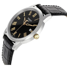 Load image into Gallery viewer, Tissot T Classic Dream Black Dial Black Leather Strap Watch for Men - T033.410.26.053.01
