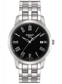 Tissot T Classic Black Dial Silver Steel Strap Watch for Men - T063.610.11.058.00