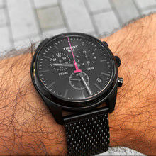 Load image into Gallery viewer, Tissot T Classic PR 100 Chronograph Black Dial Black Mesh Bracelet Watch For Men - T101.417.33.051.00