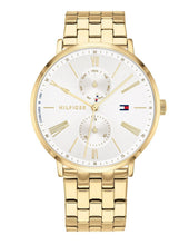 Load image into Gallery viewer, Tommy Hilfiger Jenna Quartz White Dial Gold Steel Strap Watch for Women - 1782069