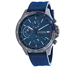 Load image into Gallery viewer, Tommy Hilfiger Bank Blue Dial Blue Rubber Strap Watch for Men - 1791721