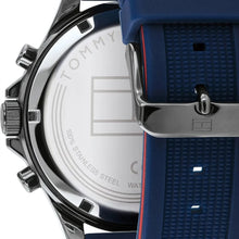 Load image into Gallery viewer, Tommy Hilfiger Bank Blue Dial Blue Rubber Strap Watch for Men - 1791721