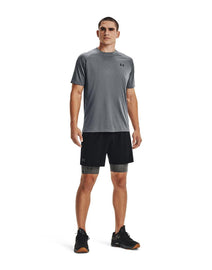 Men's HeatGear Pocket Long Shorts :Carbon Heather